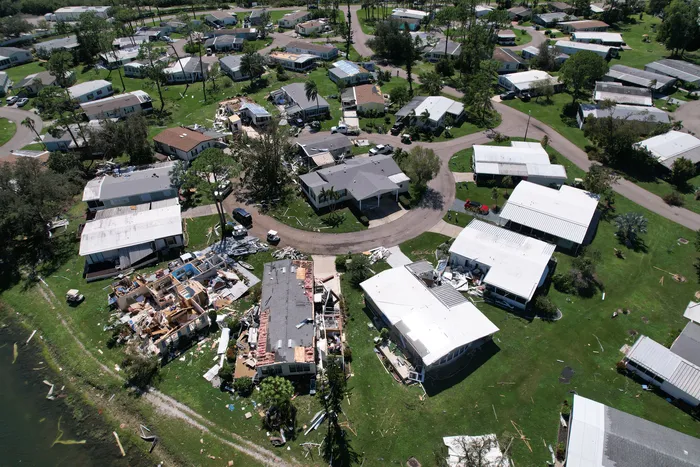 Aerial drone damage assessment