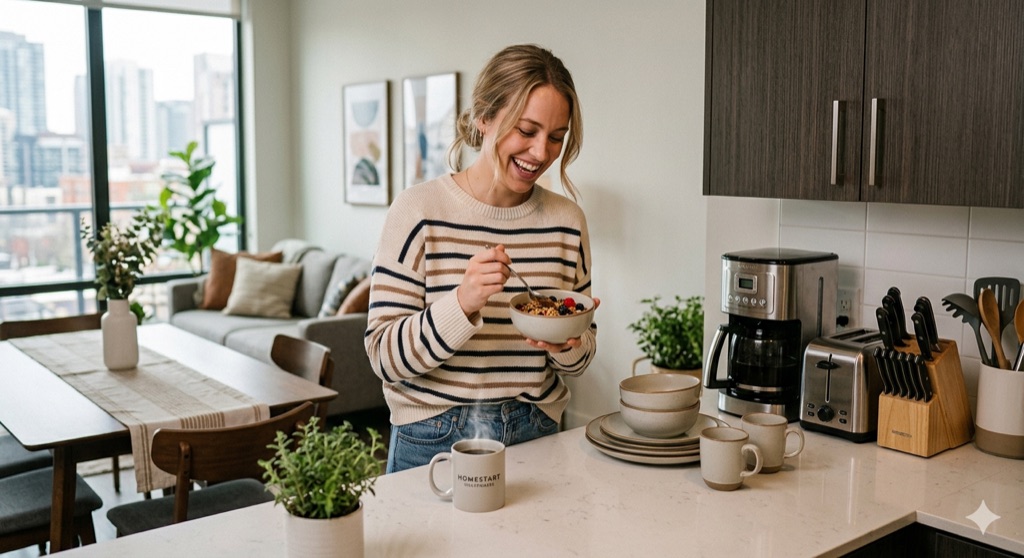 Temporary housewares and furnishings package